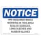 Signmission OSHA, PPE Required While Working In Area, 14in X 10in Rigid Plastic, 14" W, 10" H, Landscape OS-NS-P-1014-L-17772 - alternate 1